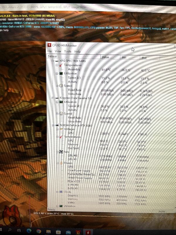 ASUS TUF RTX3080 O10G GAMING｜深度清潔