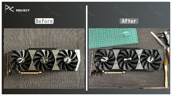 ZOTAC GAMING GeForce RTX 3070 Ti Trinity｜深度清潔