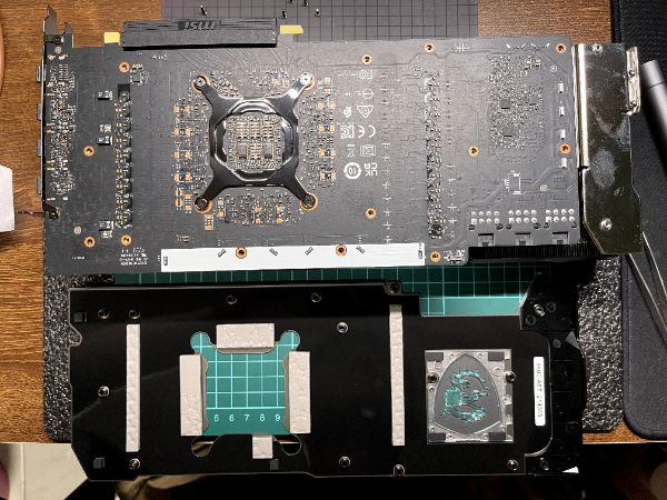 MSI RTX 3080 SUPRIM X 10G｜新卡更換導熱貼