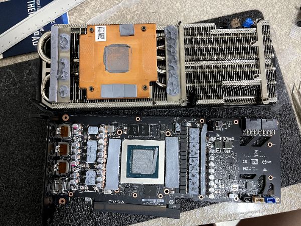 EVGA GeForce RTX 3080 XC3 ULTRA GAMING｜新卡更換導熱貼