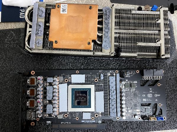 EVGA GeForce RTX 3080 XC3 ULTRA GAMING｜新卡更換導熱貼