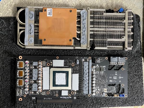 EVGA GeForce RTX 3080 XC3 ULTRA GAMING｜新卡更換導熱貼