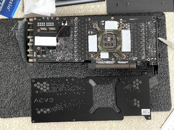 EVGA GeForce RTX 3080 XC3 ULTRA GAMING｜新卡更換導熱貼