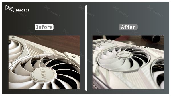 ROG-STRIX-RTX3080-O10G-WHITE｜深度清潔